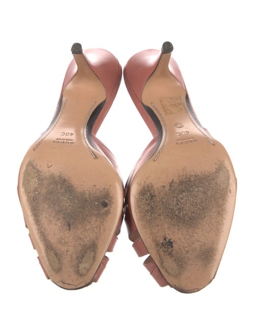 Gucci Leather Lasercut Accents Slides