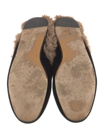 Gucci Horsebit Accent Velvet Mules