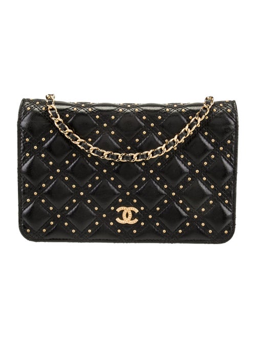 Chanel Quilted Studded Wallet on Chain