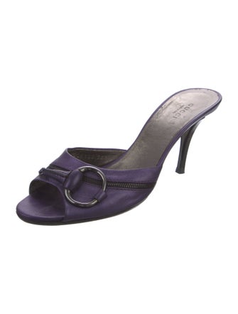 Gucci Web Accent Leather Slides