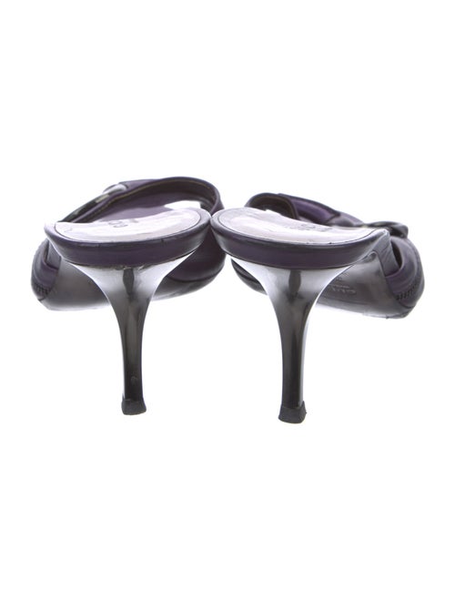 Gucci Web Accent Leather Slides