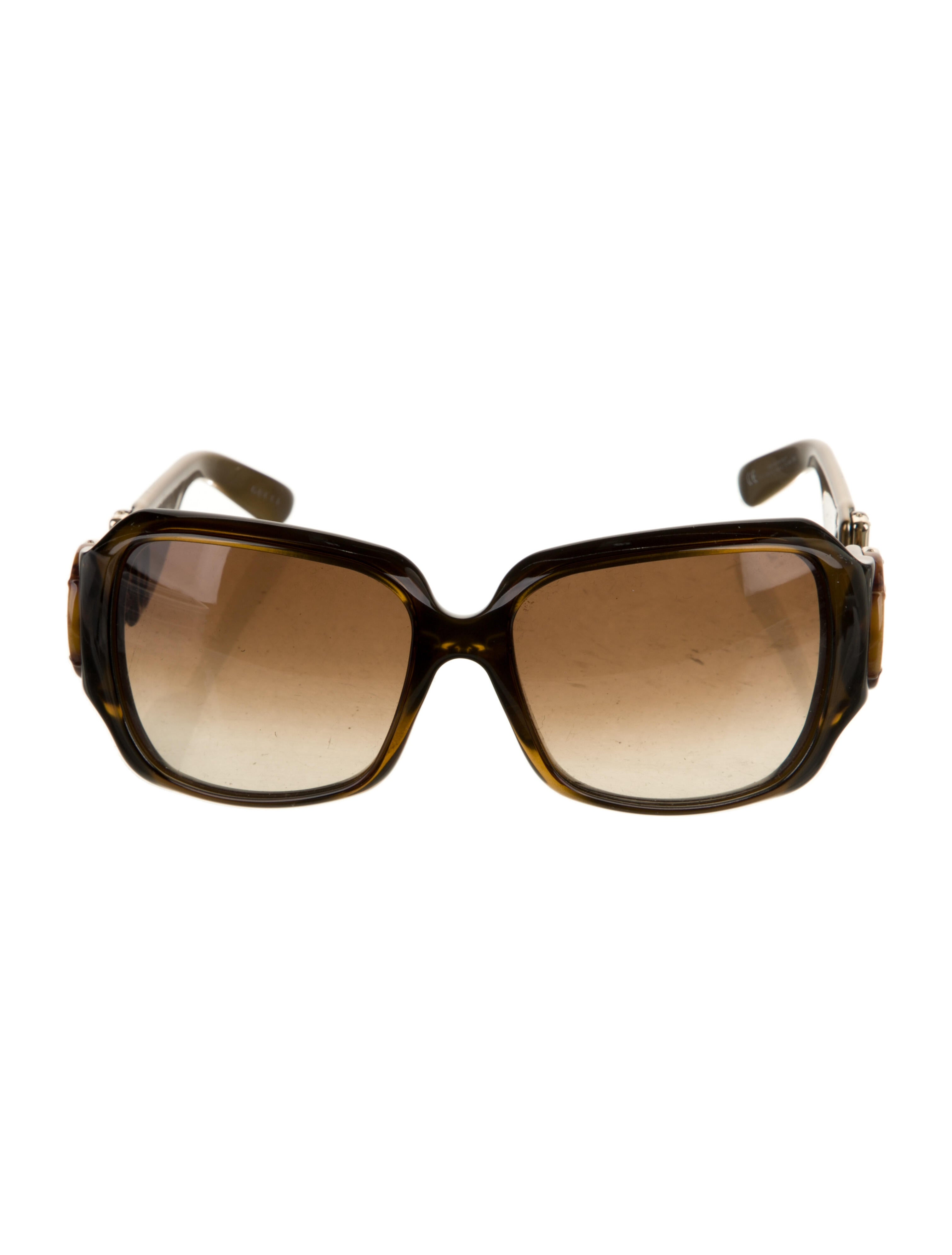 Gucci Horsebit Accent Oversize Sunglasses