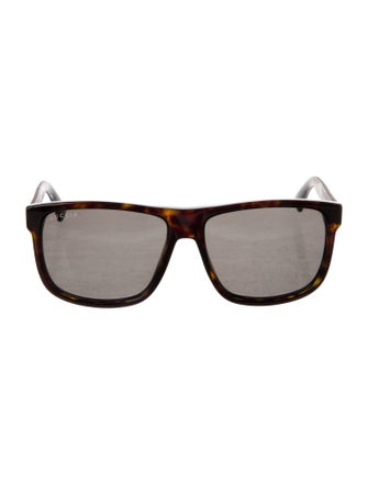 Gucci Web Accent Square Sunglasses