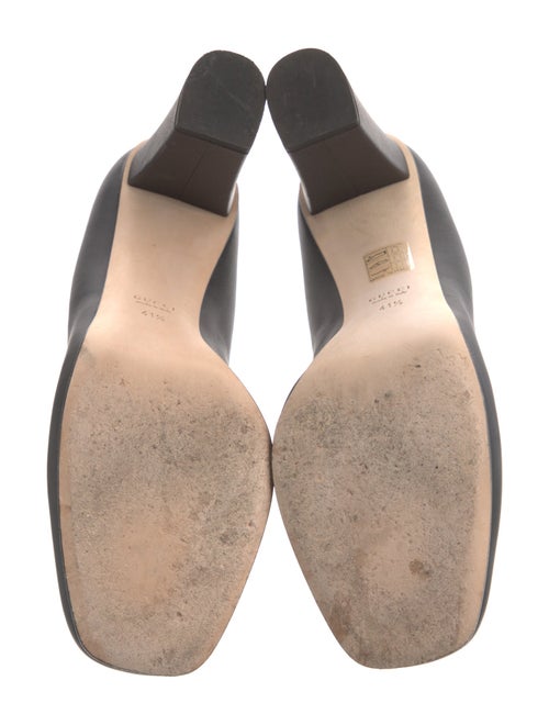 Gucci Horsebit Accent Leather Pumps