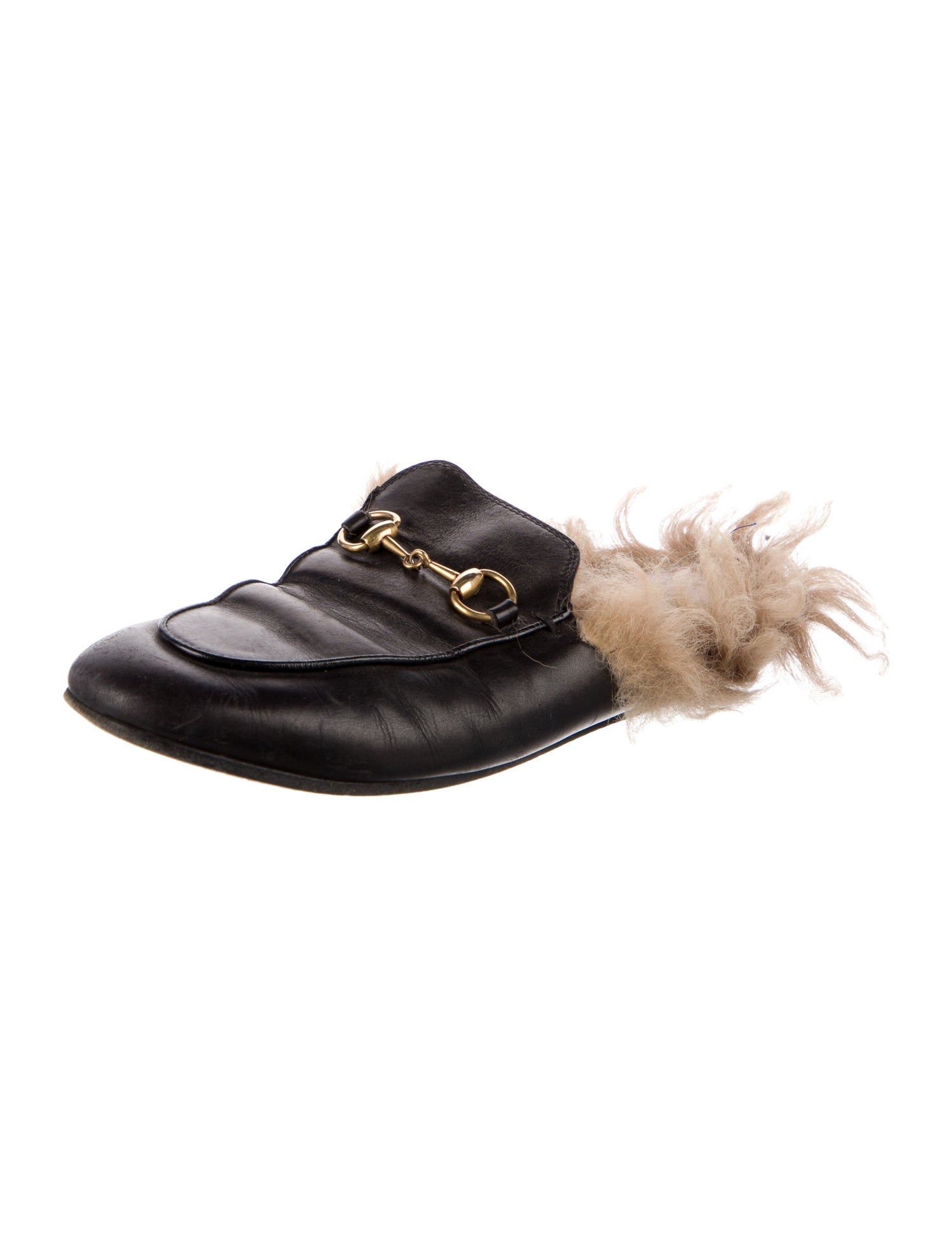 Gucci Horsebit Accent Leather Mules