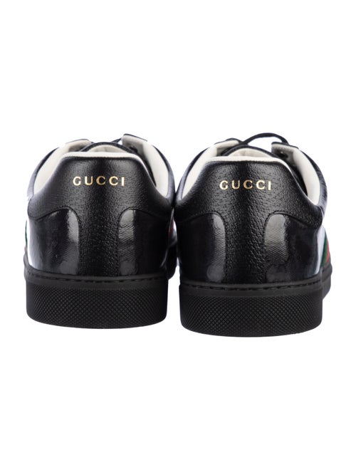 Gucci Leather Colorblock Pattern Sneakers