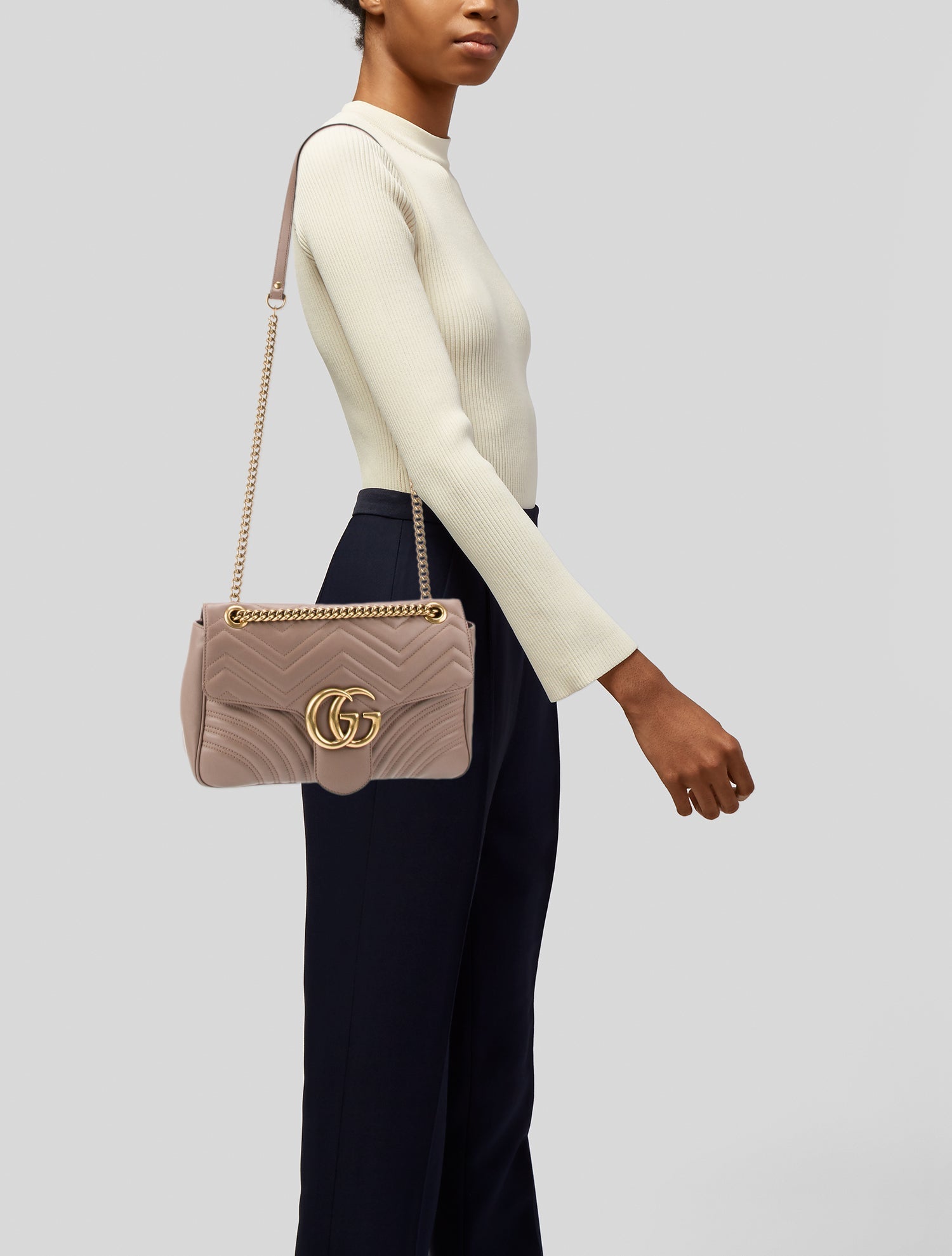 Gucci Leather Marmont Medium