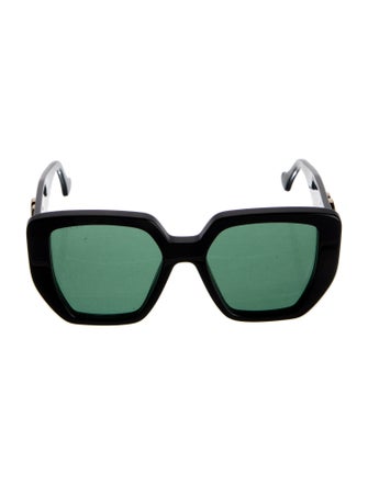 Gucci Double G Logo Square Sunglasses