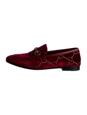 Gucci GG Logo Velvet Loafers