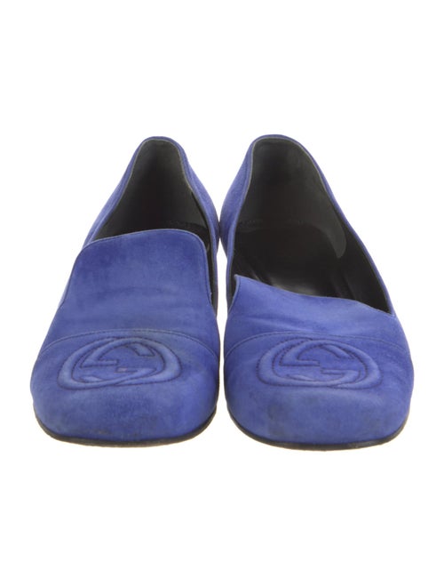 Gucci Interlocking G Logo Suede Loafers