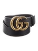 Gucci Double G Logo Leather Belt