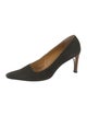 Gucci Web Accent Suede Pumps