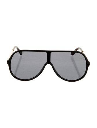 Gucci Web Accent Shield Sunglasses