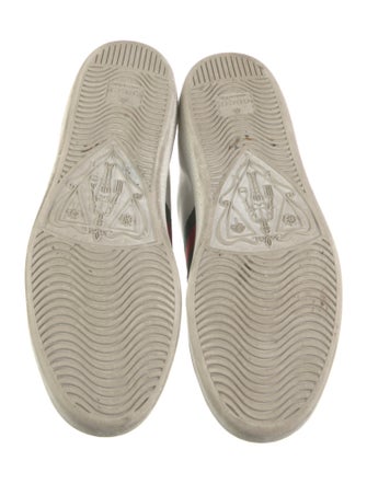 Gucci Leather Animal Print Sneakers