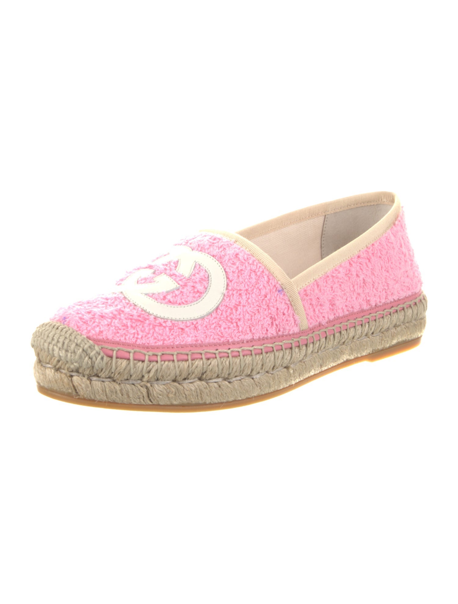 Gucci Terry Cloth Graphic Print Espadrilles