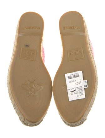 Gucci Terry Cloth Graphic Print Espadrilles