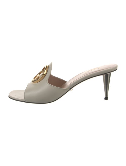 Gucci Interlocking G Logo Leather Slides