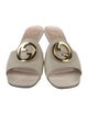 Gucci Interlocking G Logo Leather Slides