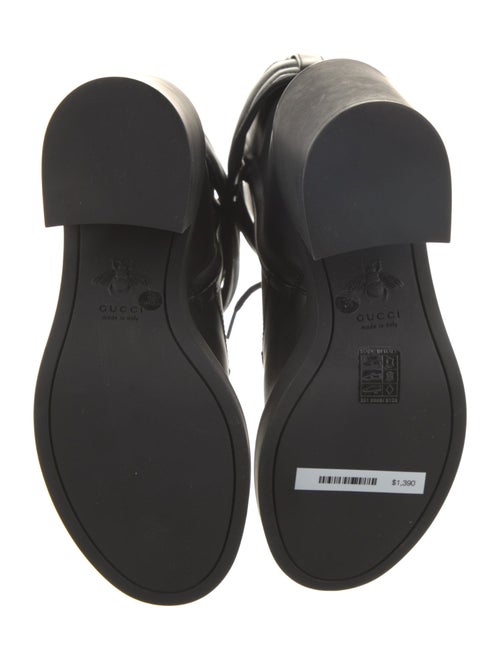 Gucci Leather Combat Boots