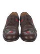 Gucci Web Accent Leather Brogues