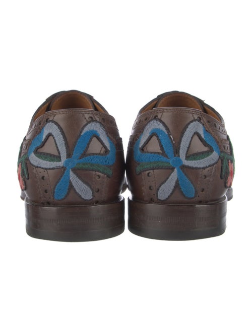 Gucci Web Accent Leather Brogues