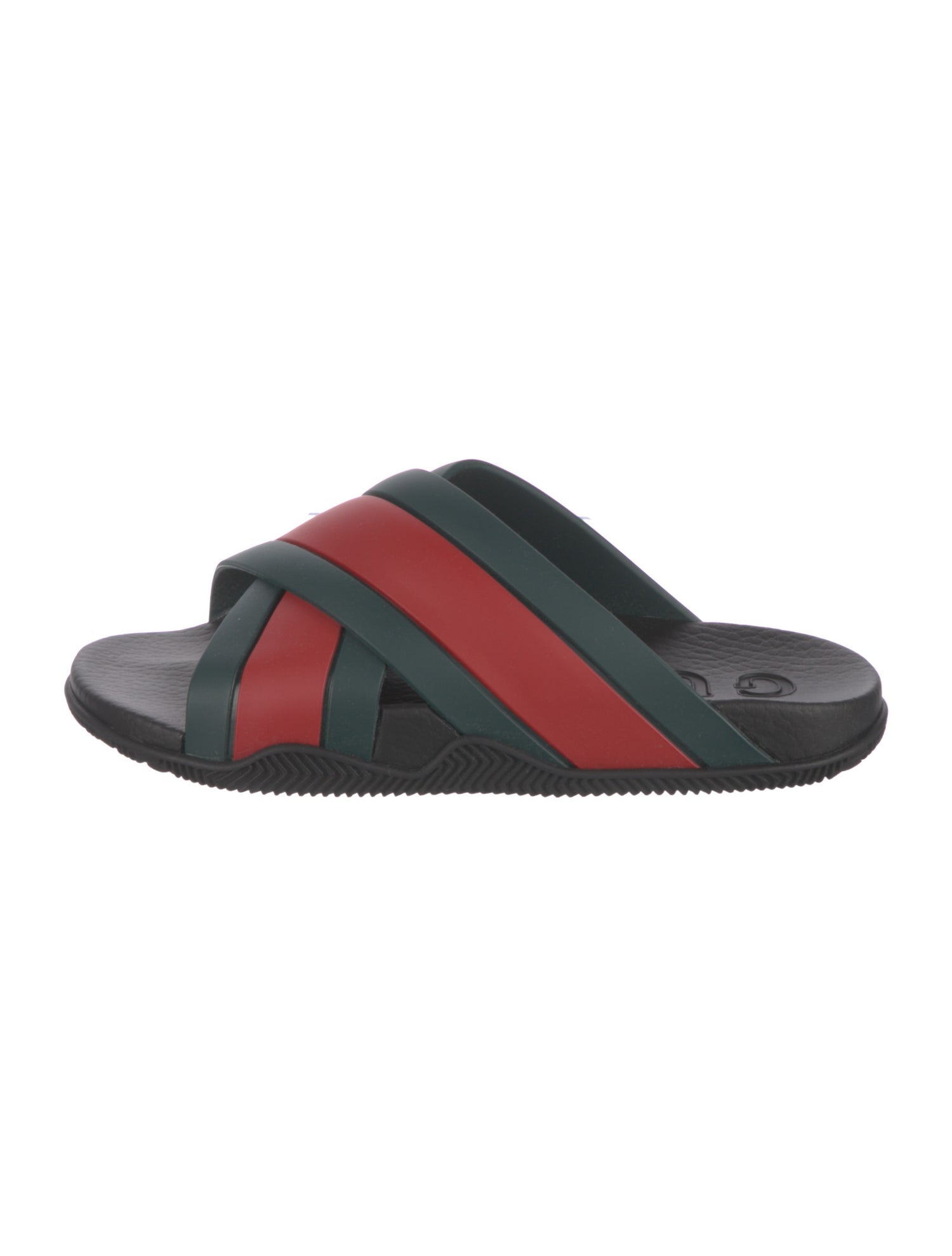 Gucci Web Accent Rubber Slides