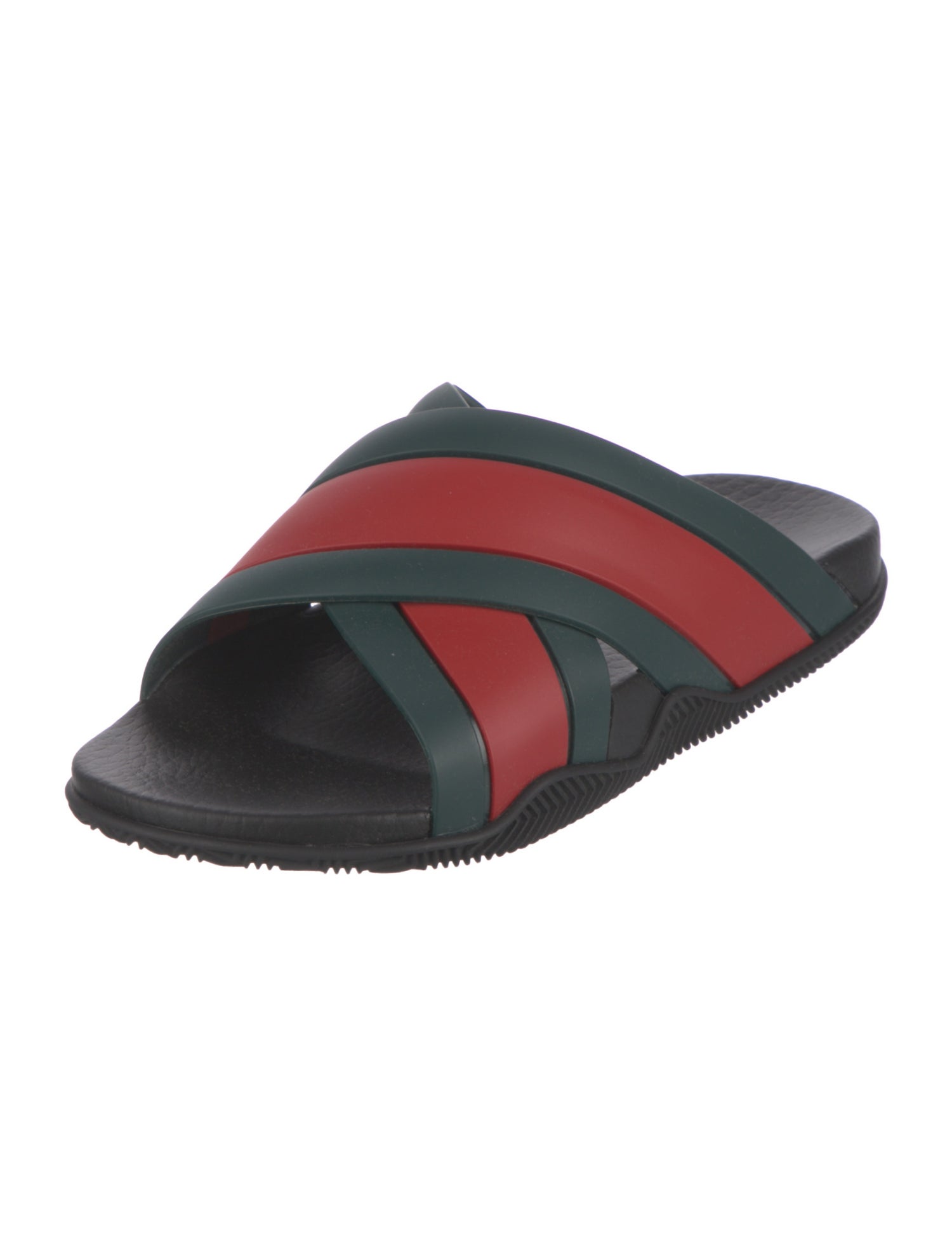 Gucci Web Accent Rubber Slides
