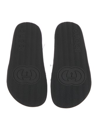 Gucci Web Accent Rubber Slides