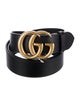 Gucci Double G Logo Leather Waist Belt
