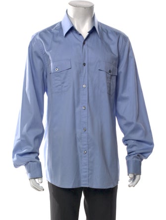 Gucci Running GG Logo Long Sleeve Dress Shirt