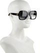 Gucci Interlocking G Logo Square Sunglasses