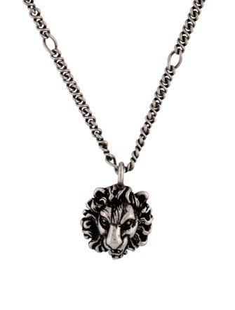 Gucci Lion Head Pendant Necklace