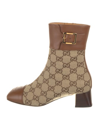 Gucci GG Canvas Canvas Boots