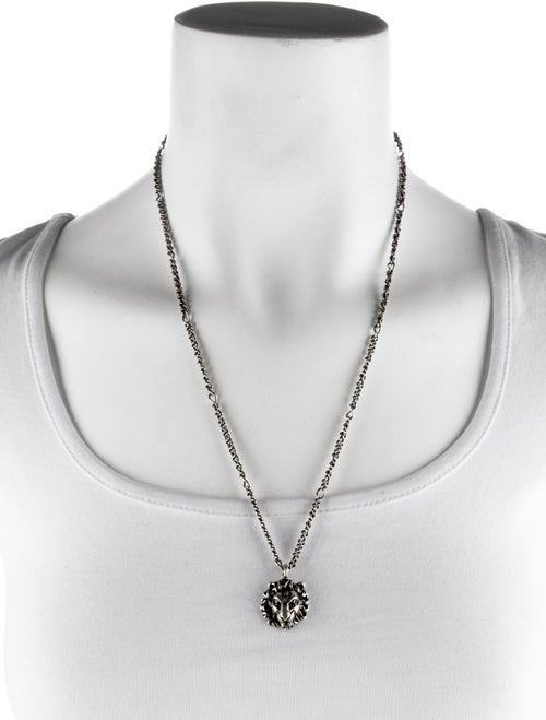 Gucci Lion Head Pendant Necklace