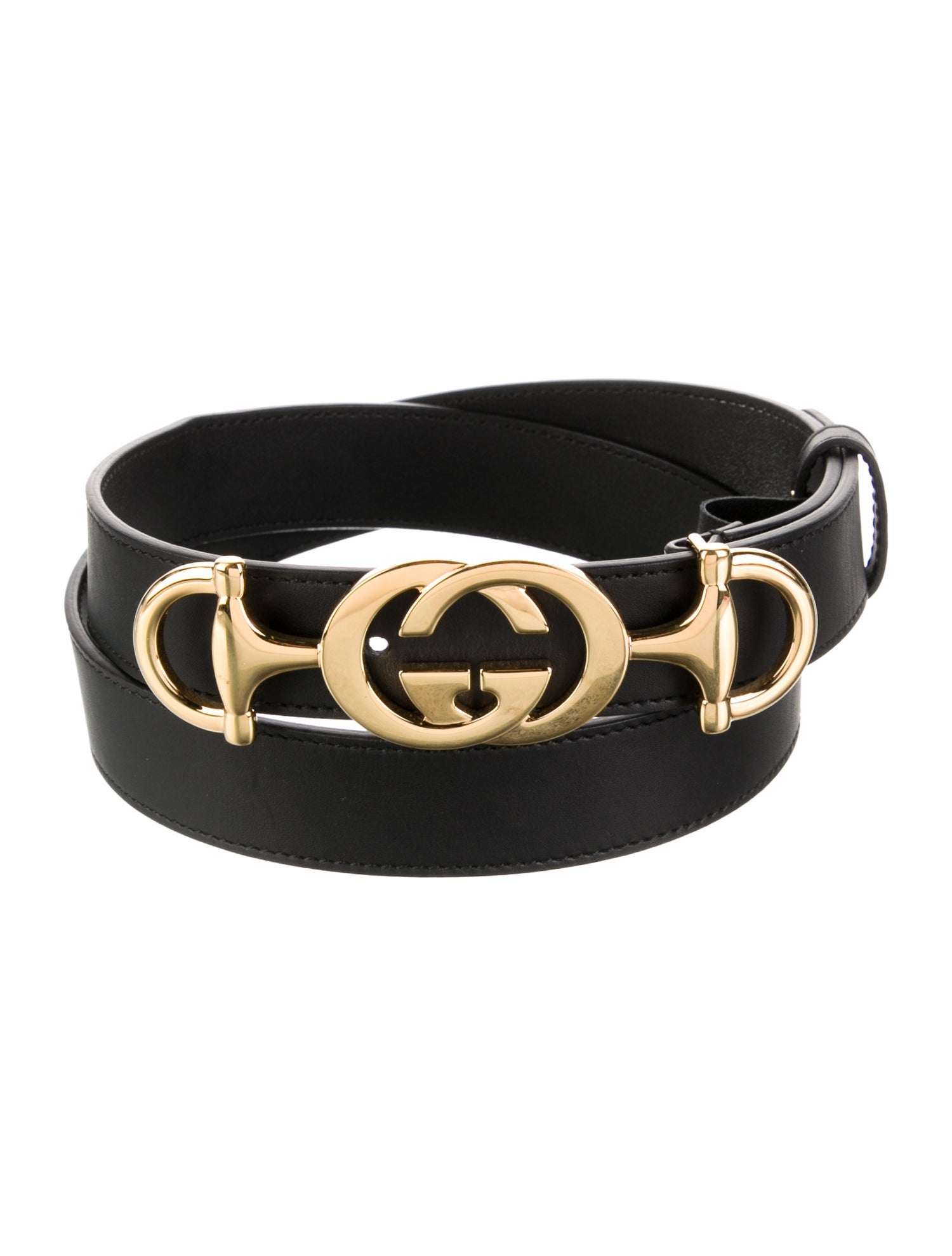 Gucci Interlocking G Logo Leather Belt Kit