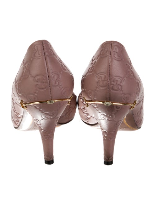 Gucci Horsebit Accent Leather Pumps