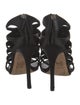 Gucci Satin Crystal Embellishments Sandals