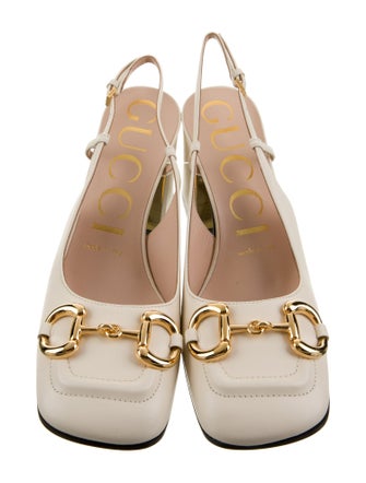 Gucci Leather Slingback Sandals