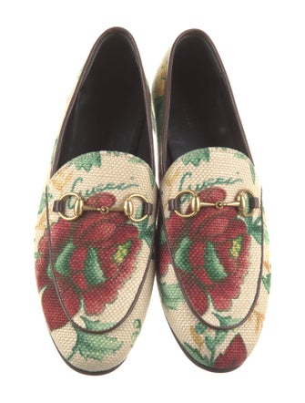 Gucci Canvas Printed Loafers
