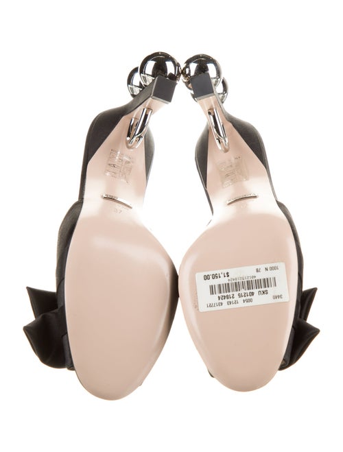 Gucci Satin Bow Accents Slides