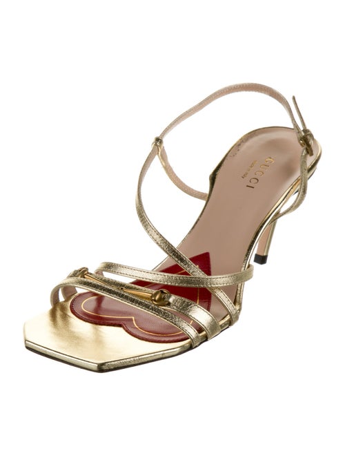 Gucci Leather Slingback Sandals