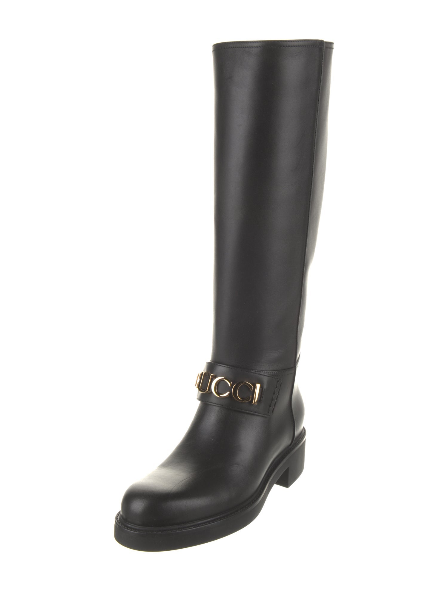 Gucci Leather Riding Boots
