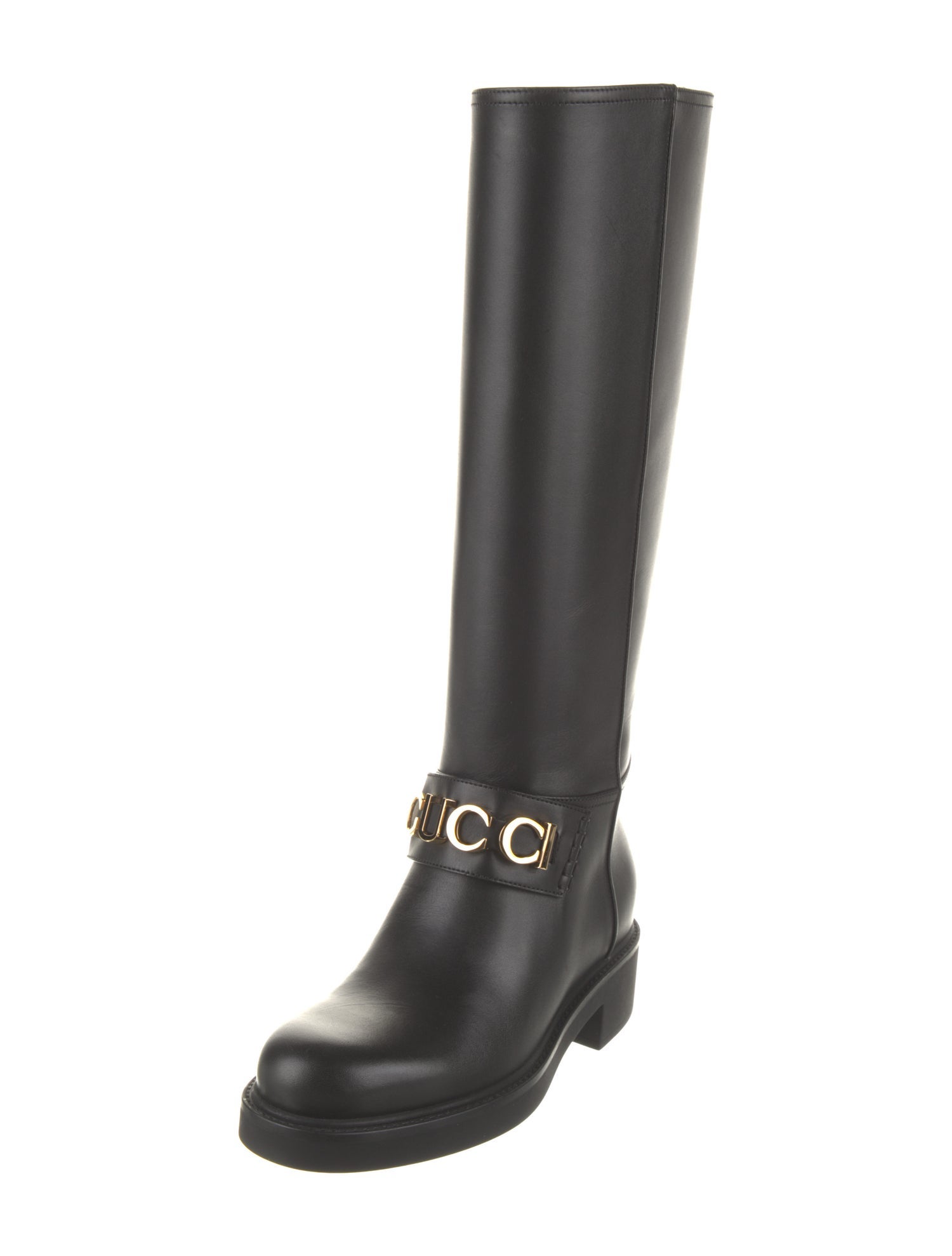 Gucci Leather Riding Boots