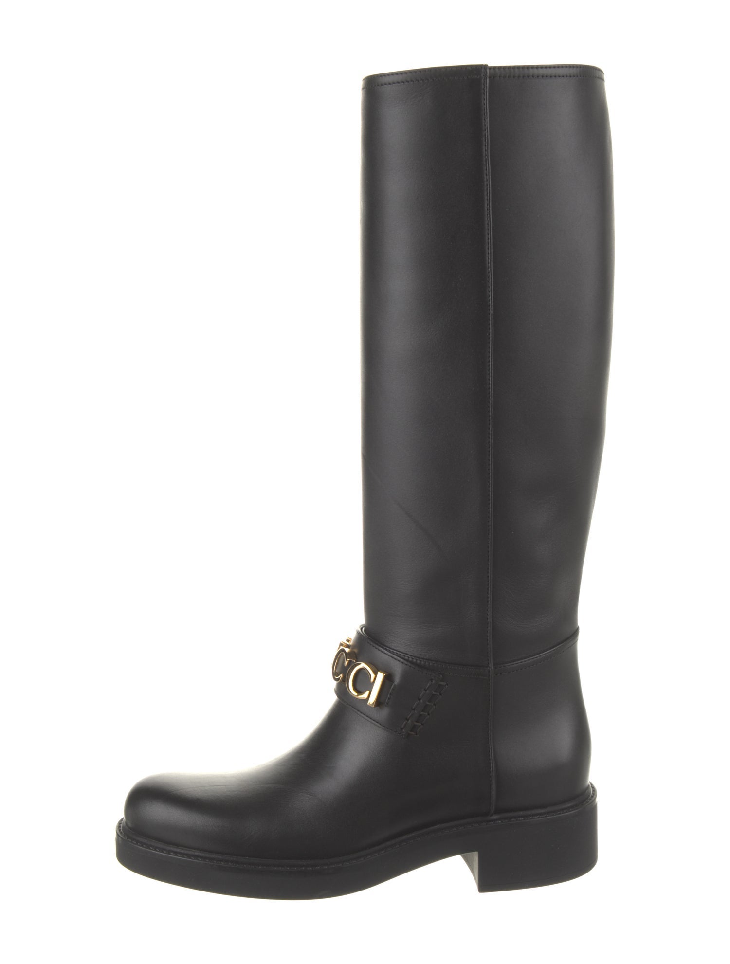 Gucci Leather Riding Boots