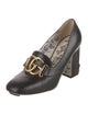 Gucci Double G Logo Leather Pumps