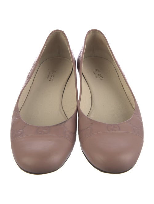 Gucci GG Signature Leather Ballet Flats