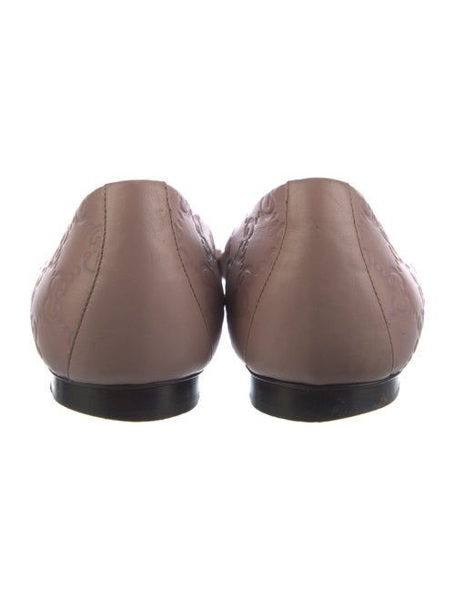 Gucci GG Signature Leather Ballet Flats
