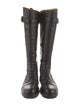 Gucci Horsebit Accent Leather Combat Boots