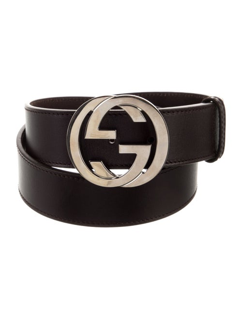 Gucci Interlocking G Logo Leather Belt
