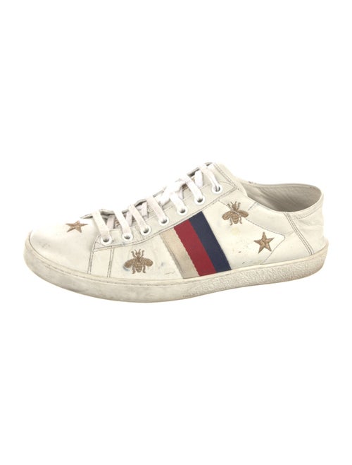 Gucci Sylvie Web Accent Leather Sneakers